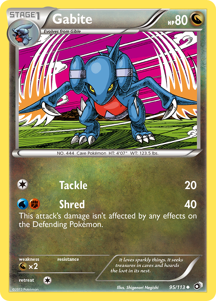 Gabite (95/113) [Black & White: Legendary Treasures] | Anubis Games and Hobby
