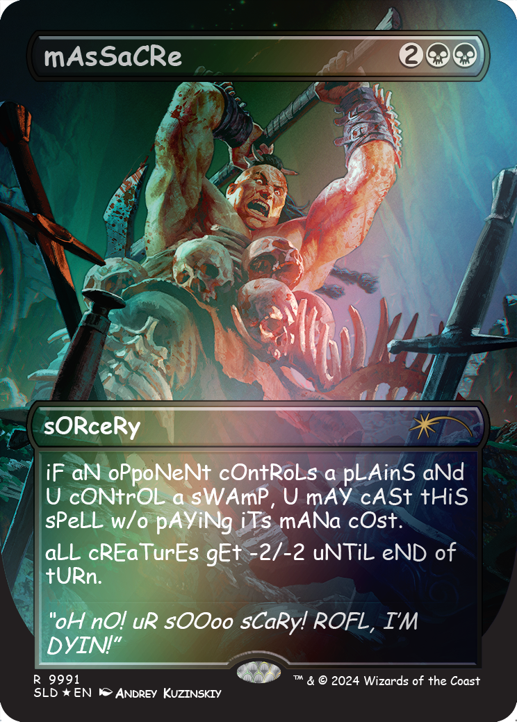 mAsSaCRe (Rainbow Foil) [Secret Lair Drop Series] | Anubis Games and Hobby