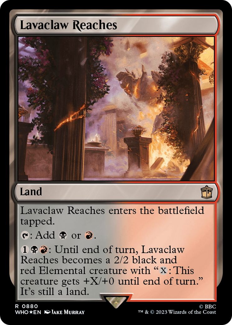 Lavaclaw Reaches (Surge Foil) [Doctor Who] | Anubis Games and Hobby