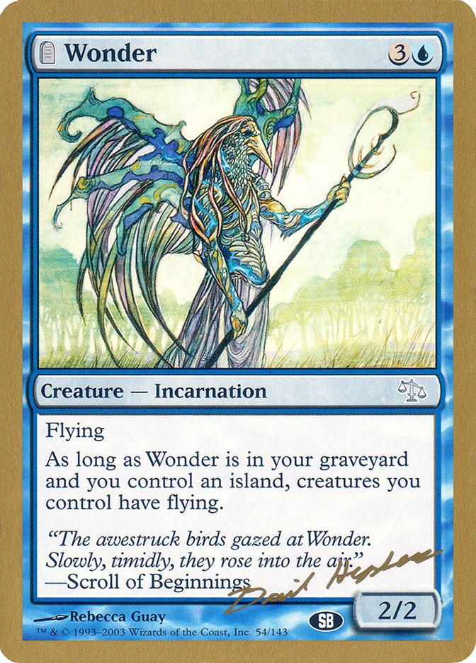 Wonder (Dave Humpherys) (SB) [World Championship Decks 2003] | Anubis Games and Hobby