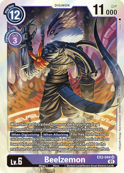 Beelzemon [EX2-044] [Digital Hazard] | Anubis Games and Hobby