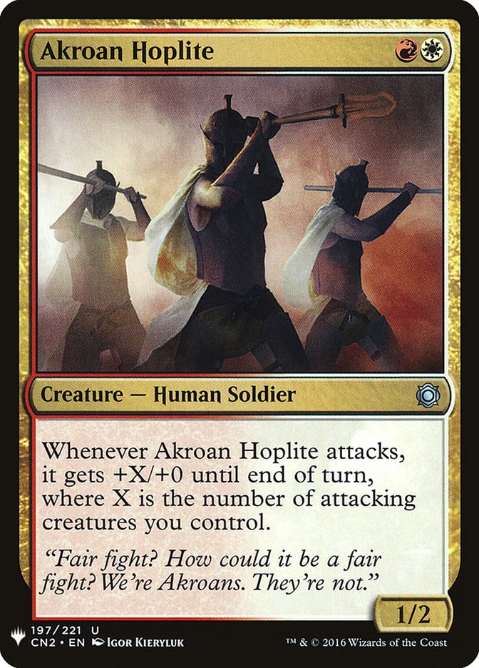 Akroan Hoplite [Mystery Booster] | Anubis Games and Hobby