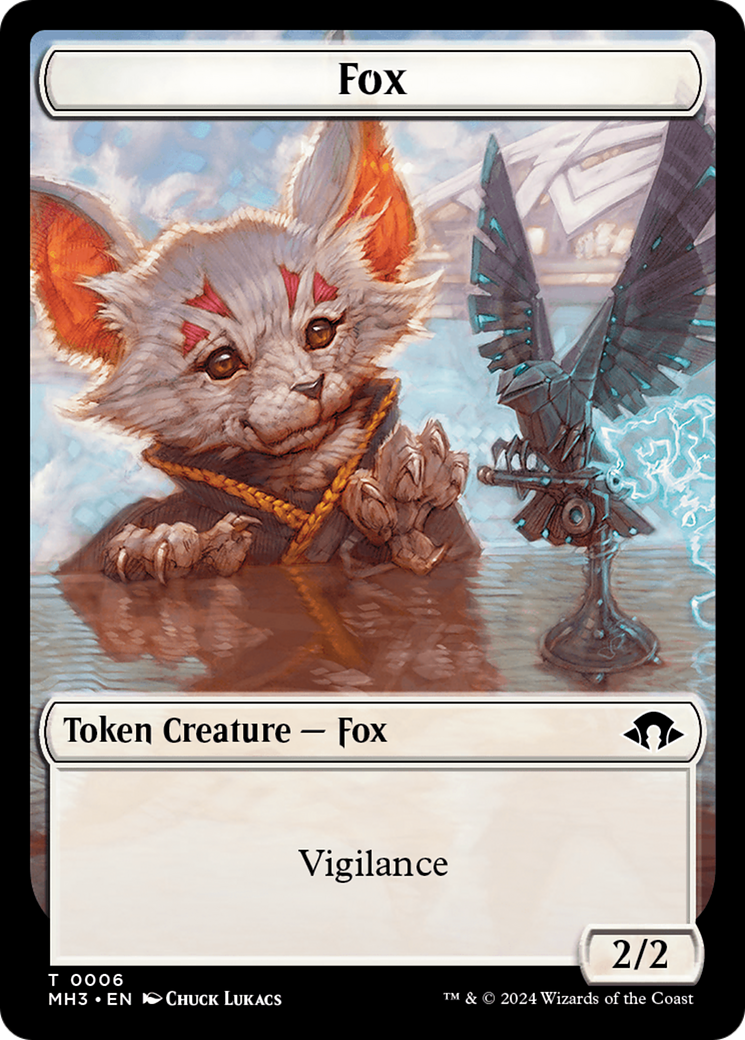 Phyrexian Germ // Fox Double-Sided Token [Modern Horizons 3 Tokens] | Anubis Games and Hobby