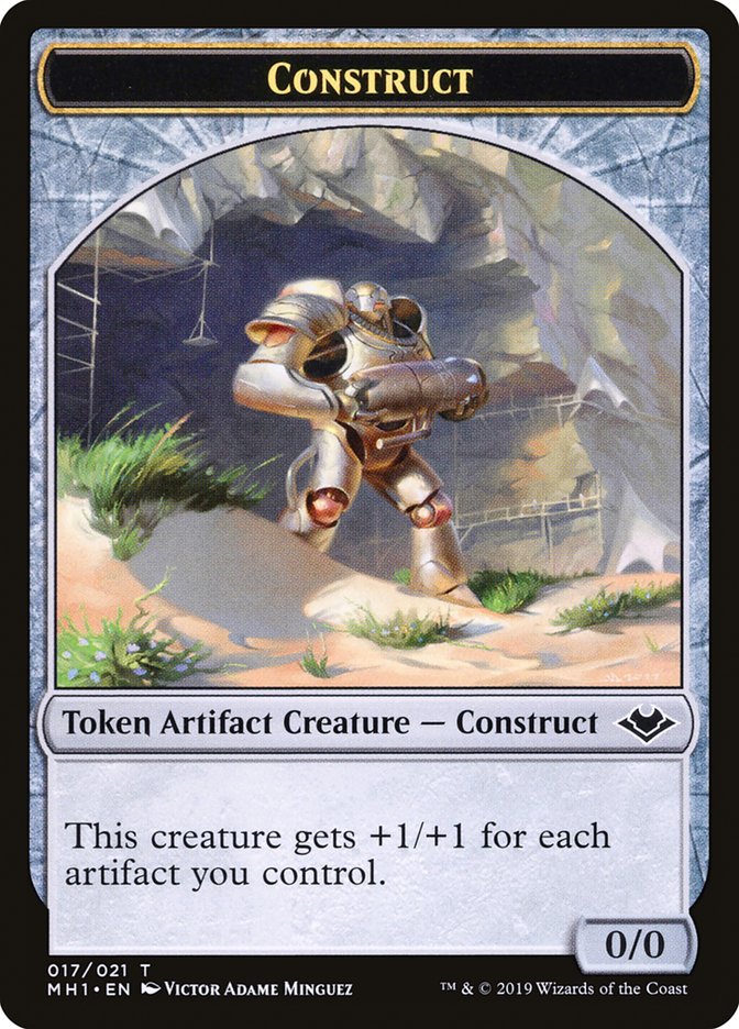 Goblin (010) // Construct (017) Double-Sided Token [Modern Horizons Tokens] | Anubis Games and Hobby