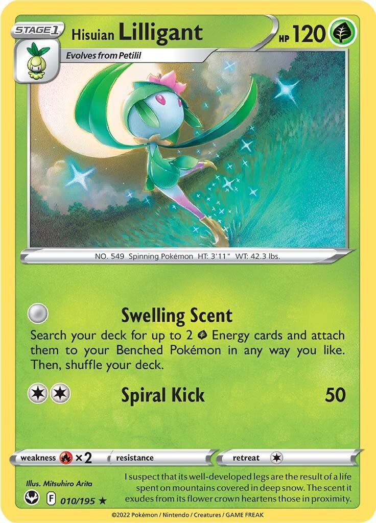 Hisuian Lilligant (010/195) [Sword & Shield: Silver Tempest] | Anubis Games and Hobby