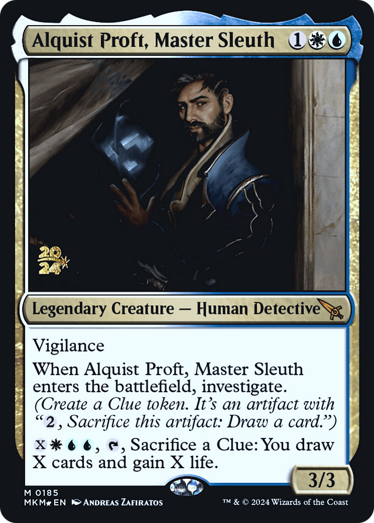 Alquist Proft, Master Sleuth [Murders at Karlov Manor Prerelease Promos] | Anubis Games and Hobby