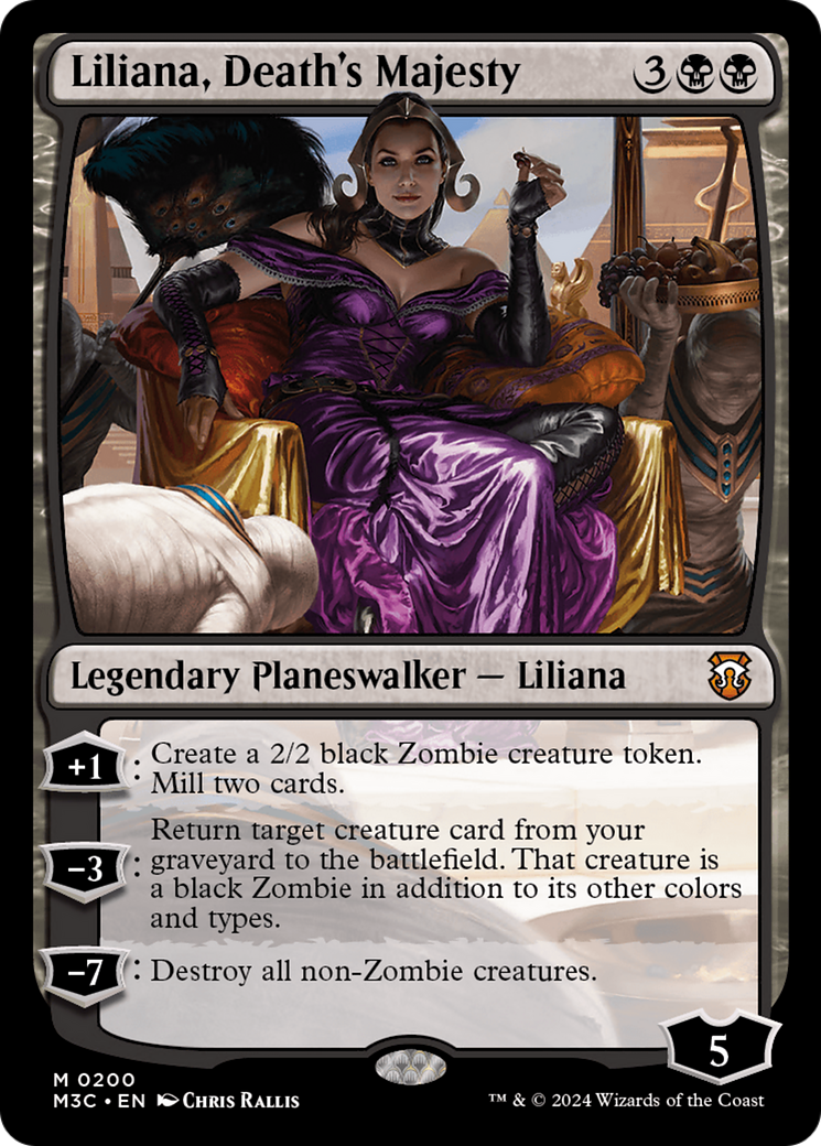 Liliana, Death's Majesty (Ripple Foil) [Modern Horizons 3 Commander] | Anubis Games and Hobby