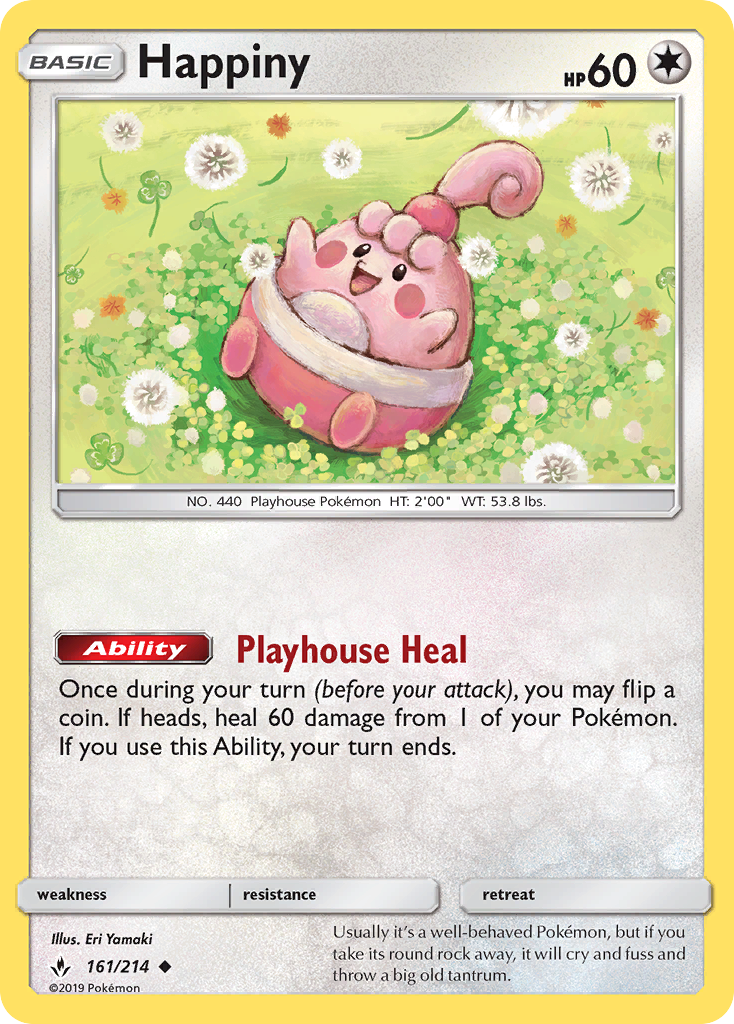 Happiny (161/214) [Sun & Moon: Unbroken Bonds] | Anubis Games and Hobby