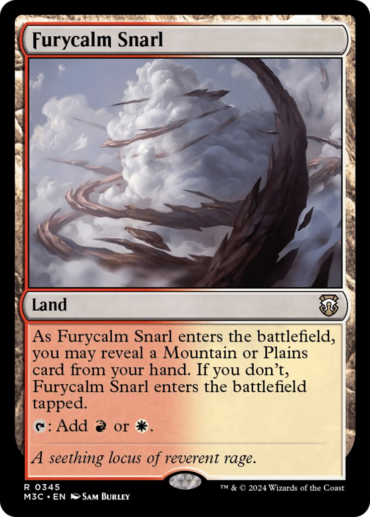 Furycalm Snarl (Ripple Foil) [Modern Horizons 3 Commander] | Anubis Games and Hobby
