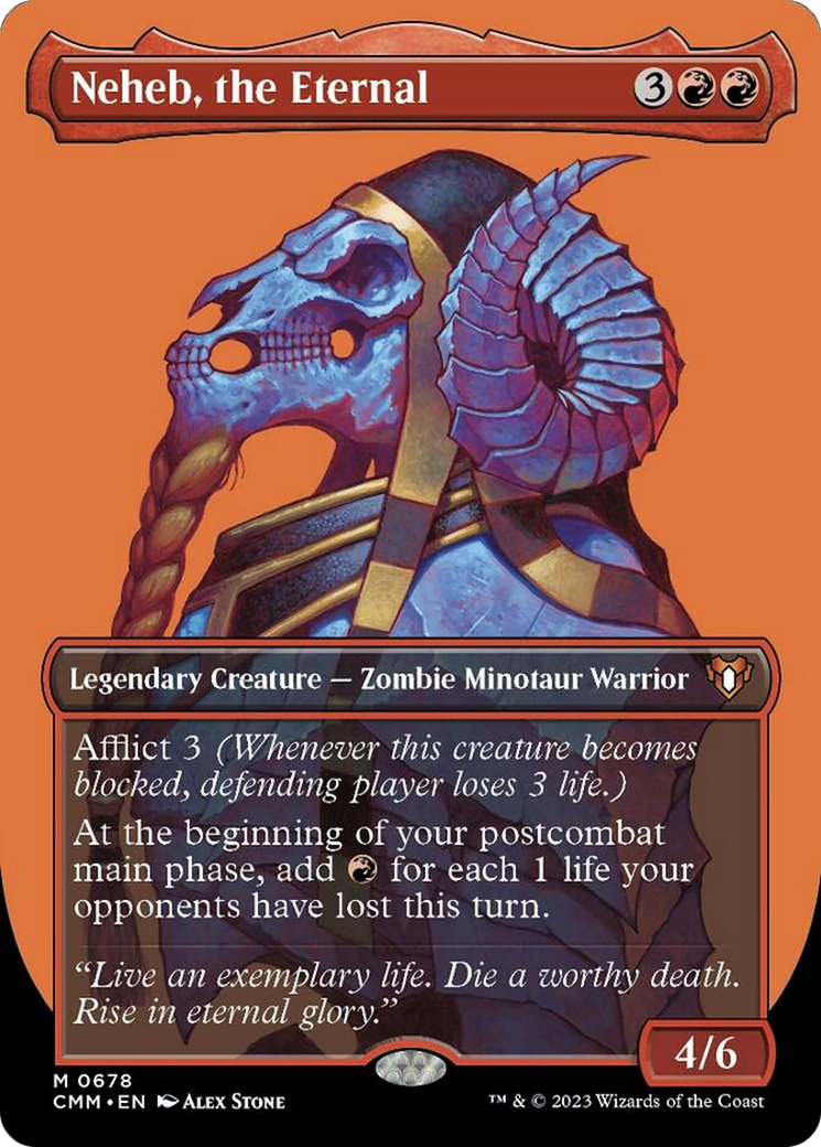 Neheb, the Eternal (Borderless Profile) [Commander Masters] | Anubis Games and Hobby