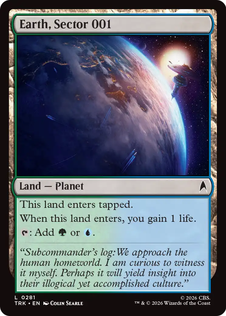 Earth, Sector 001 [Star Trek] | Anubis Games and Hobby