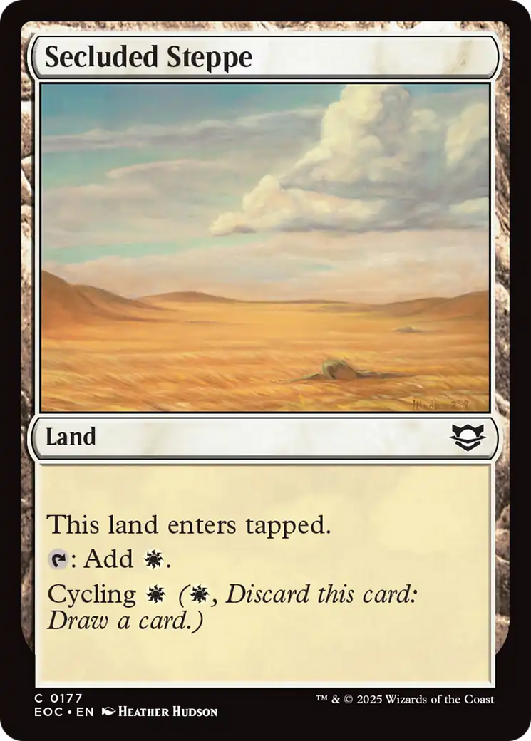 Secluded Steppe [Edge of Eternities Commander] | Anubis Games and Hobby