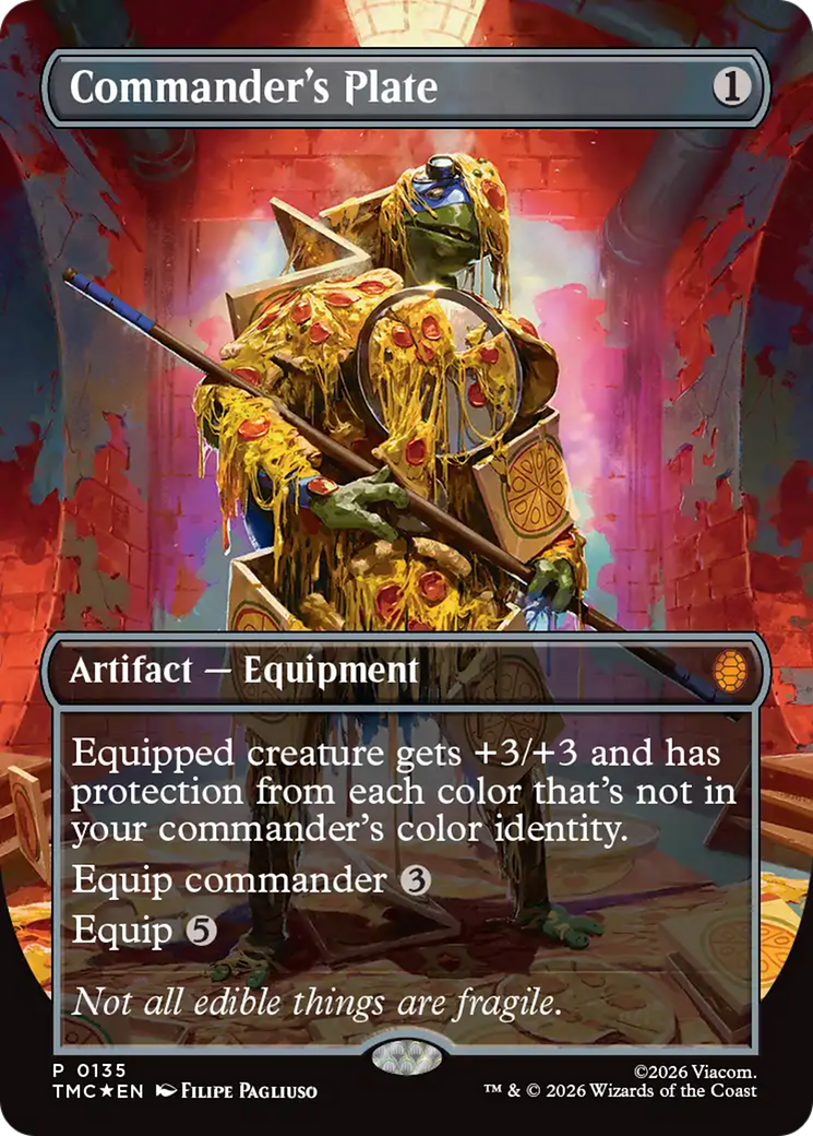 Commander's Plate (Borderless) [Teenage Mutant Ninja Turtles Commander] | Anubis Games and Hobby