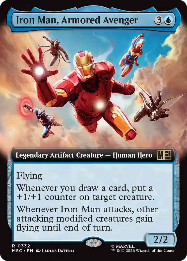 Iron Man, Armored Avenger (Extended Art) [Marvel Super Heroes Commander] | Anubis Games and Hobby