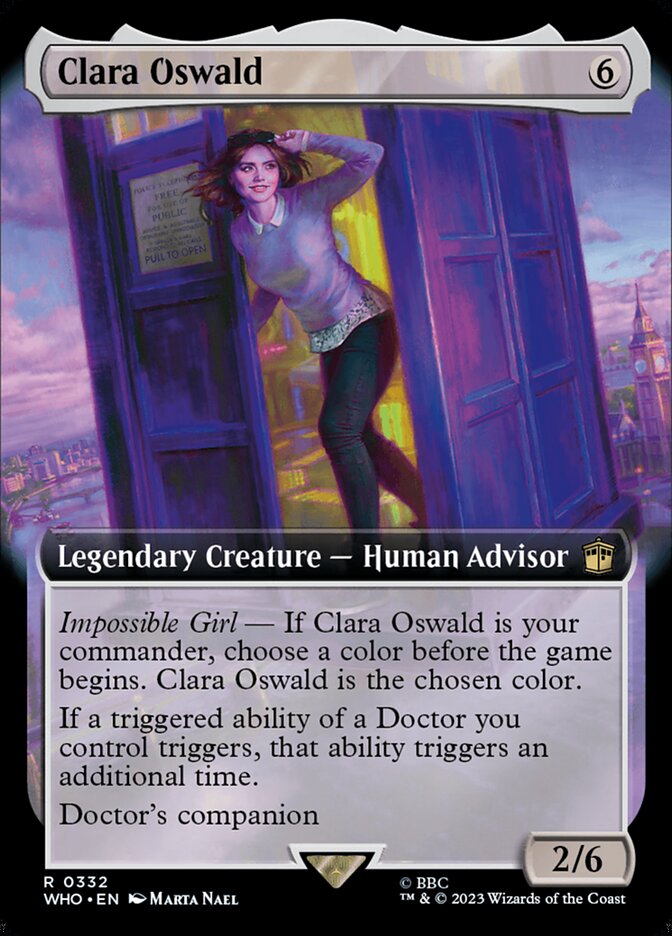 Clara Oswald (Extended Art) [Doctor Who] | Anubis Games and Hobby