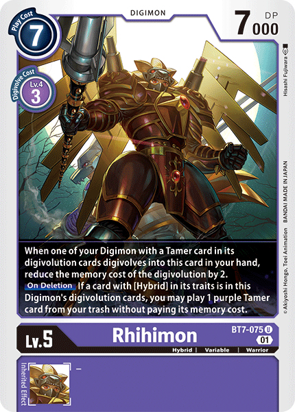 Rhihimon [BT7-075] [Next Adventure] | Anubis Games and Hobby