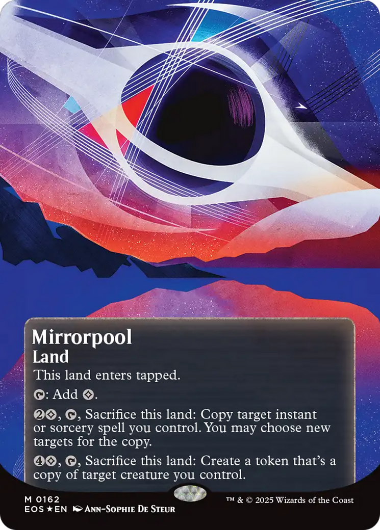 Mirrorpool (0162) (Borderless) (Galaxy Foil) [Edge of Eternities: Stellar Sights] | Anubis Games and Hobby