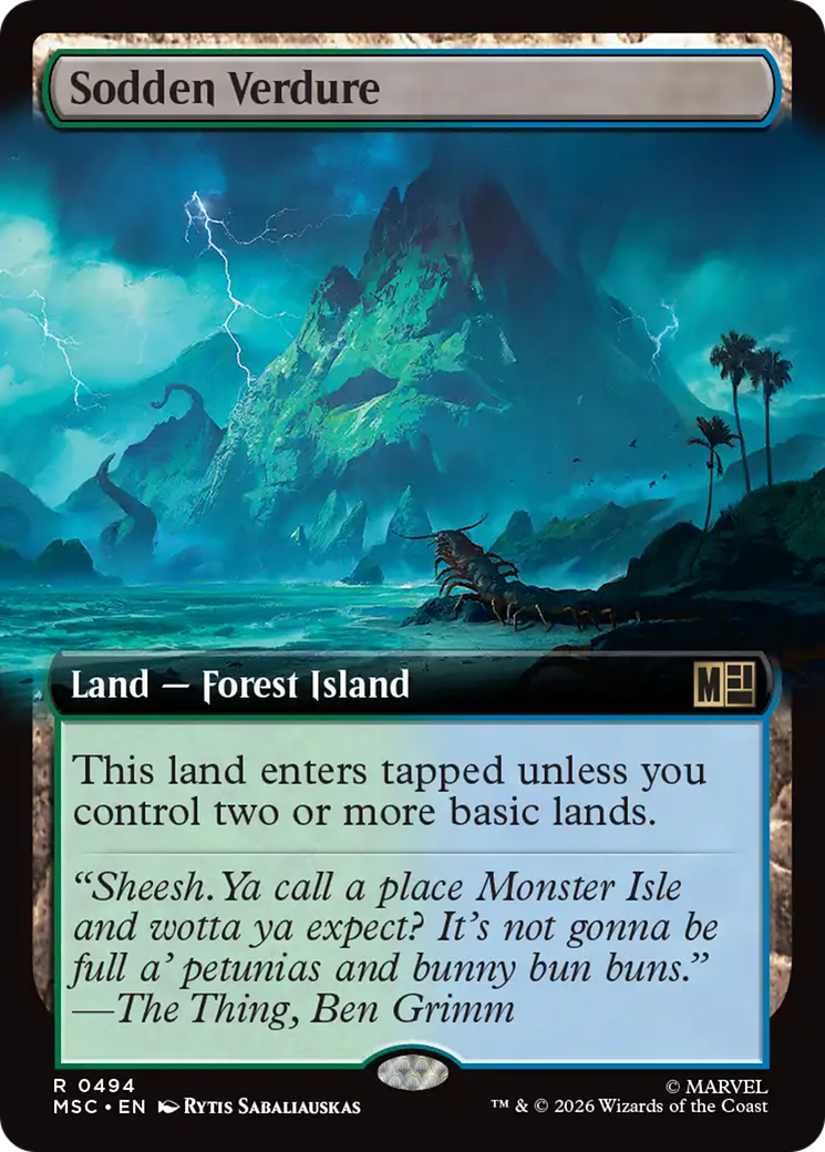 Sodden Verdure (Extended Art) [Marvel Super Heroes Commander] | Anubis Games and Hobby
