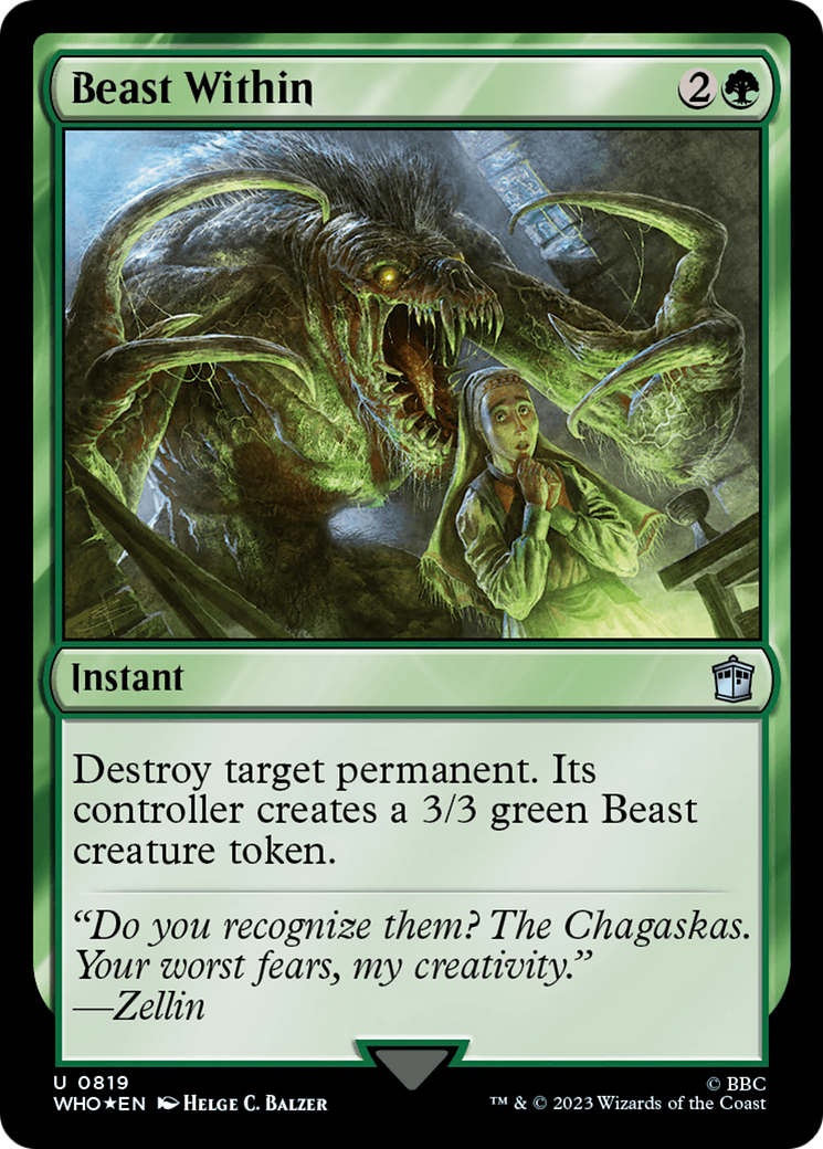Beast Within (Surge Foil) [Doctor Who] | Anubis Games and Hobby