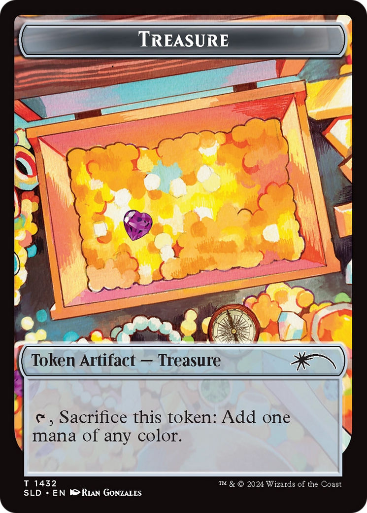 Treasure Token (1432) (Rainbow Foil) [Secret Lair Drop Series] | Anubis Games and Hobby