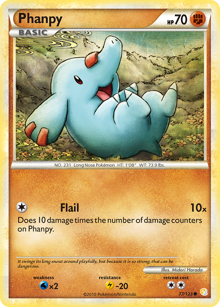 Phanpy (77/123) [HeartGold & SoulSilver: Base Set] | Anubis Games and Hobby