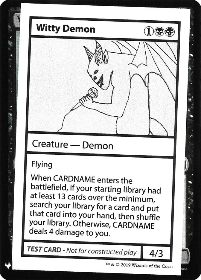Witty Demon [Mystery Booster Playtest Cards] | Anubis Games and Hobby