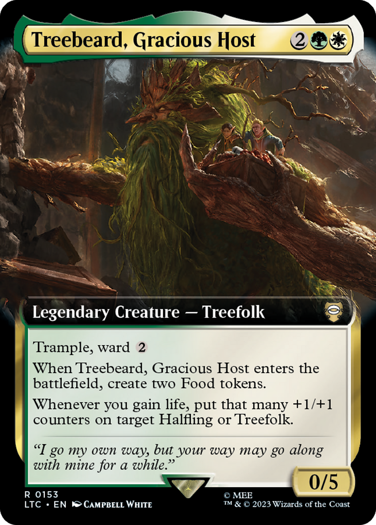 Treebeard, Gracious Host (Extended Art) [The Lord of the Rings: Tales of Middle-Earth Commander] | Anubis Games and Hobby