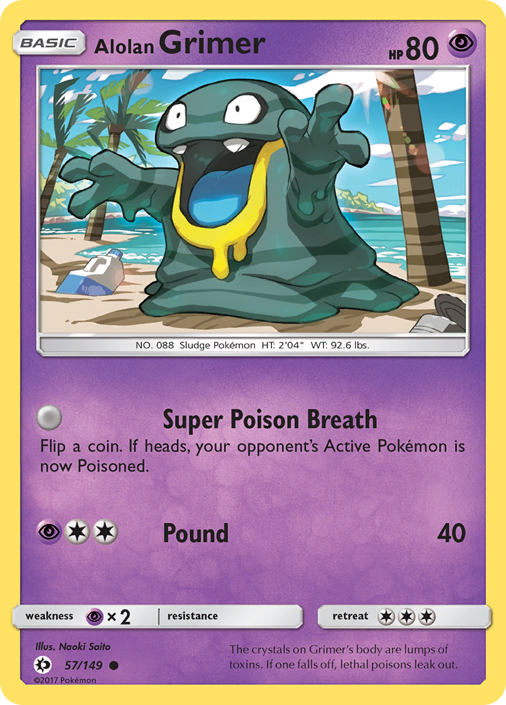 Alolan Grimer (57/149) [Sun & Moon: Base Set] | Anubis Games and Hobby