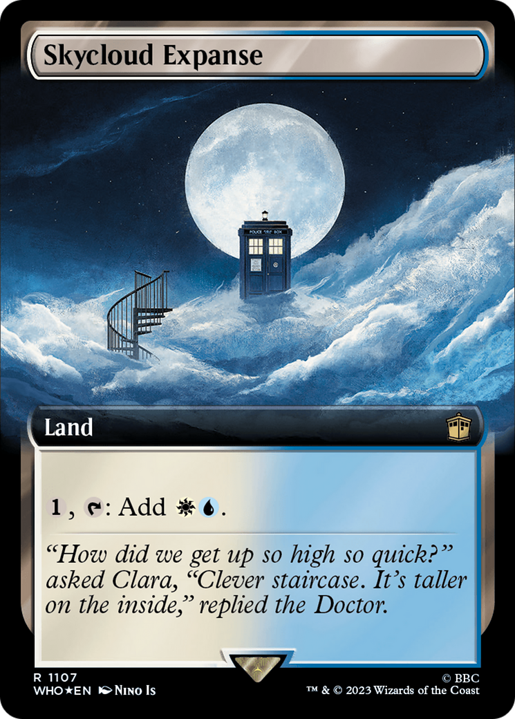 Skycloud Expanse (Extended Art) (Surge Foil) [Doctor Who] | Anubis Games and Hobby