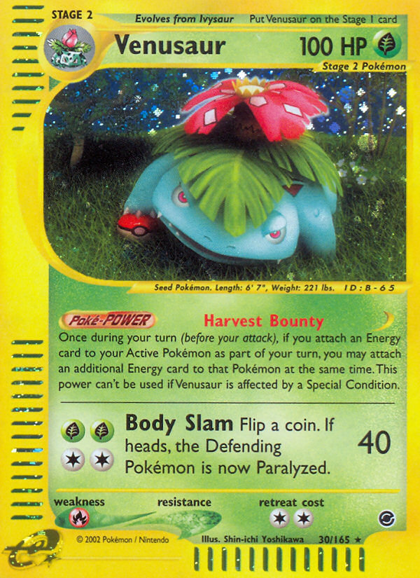 Venusaur (30/165) [Expedition: Base Set] | Anubis Games and Hobby