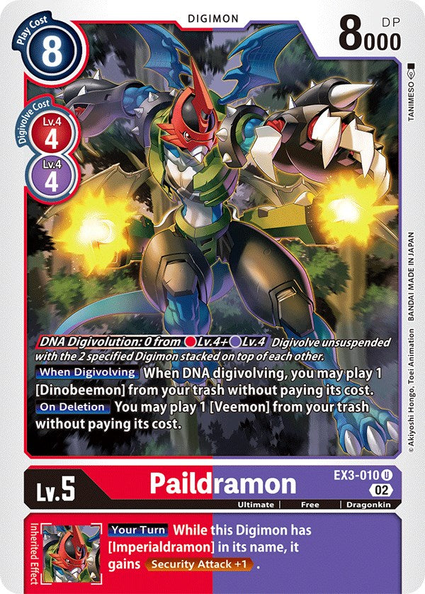 Paildramon [EX3-010] [Draconic Roar] | Anubis Games and Hobby