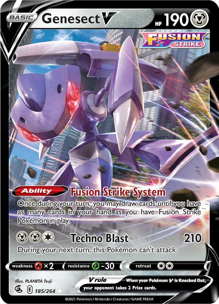 Genesect V (185/264) [Sword & Shield: Fusion Strike] | Anubis Games and Hobby