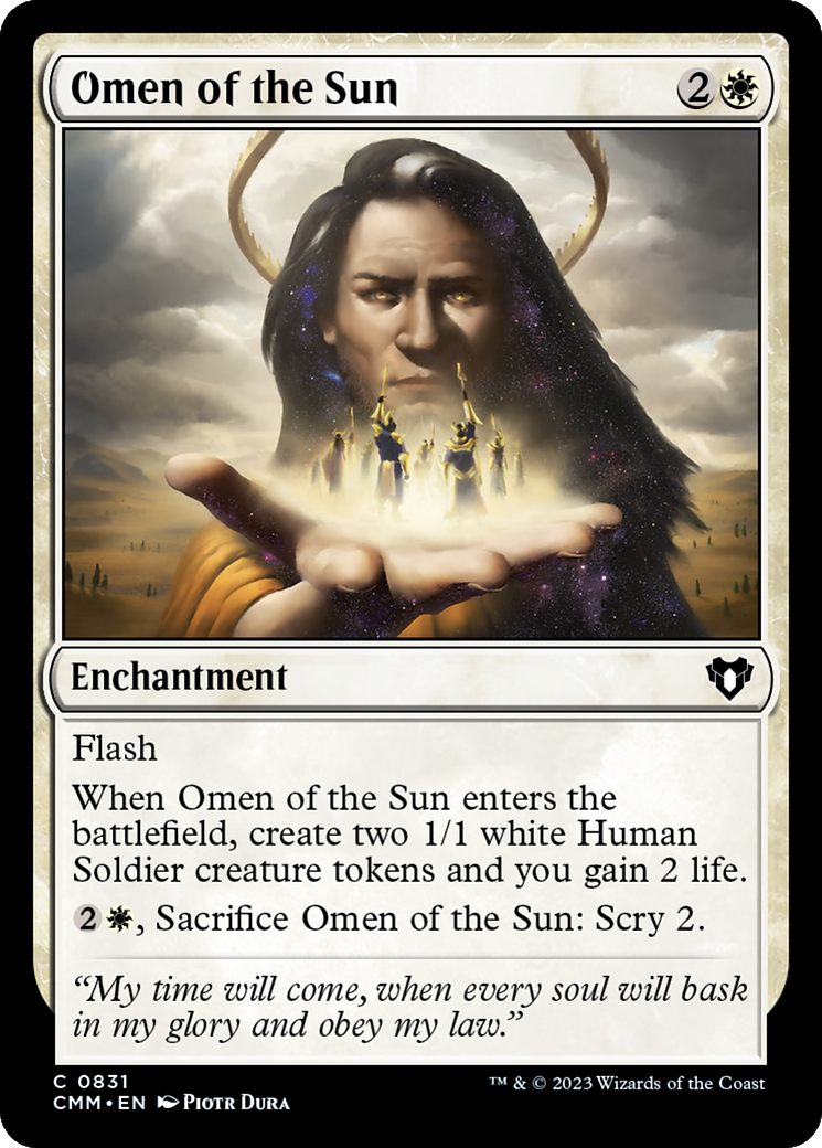 Omen of the Sun [Commander Masters] | Anubis Games and Hobby