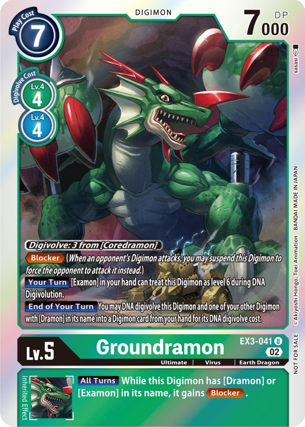 Groundramon [EX3-041] (Alternate Art) [Draconic Roar] | Anubis Games and Hobby