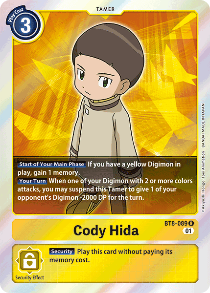 Cody Hida [BT8-089] [New Awakening] | Anubis Games and Hobby