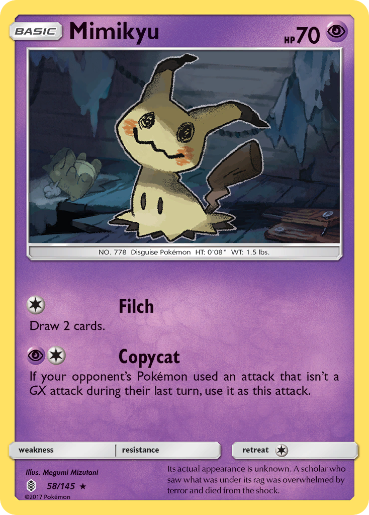 Mimikyu (58/145) [Sun & Moon: Guardians Rising] | Anubis Games and Hobby