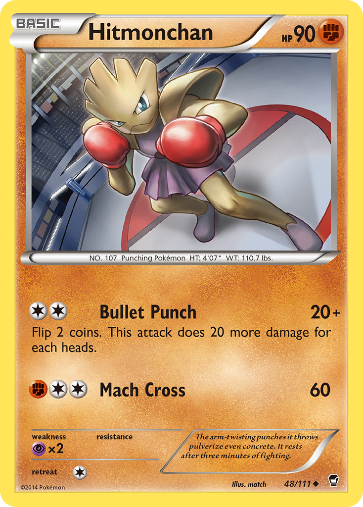 Hitmonchan (48/111) [XY: Furious Fists] | Anubis Games and Hobby
