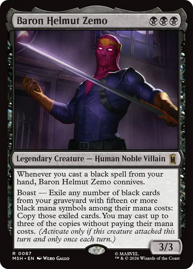 Baron Helmut Zemo [Marvel Super Heroes] | Anubis Games and Hobby