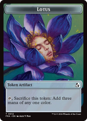 Dragon // Lotus Double-Sided Token [Reality Fracture Tokens] | Anubis Games and Hobby