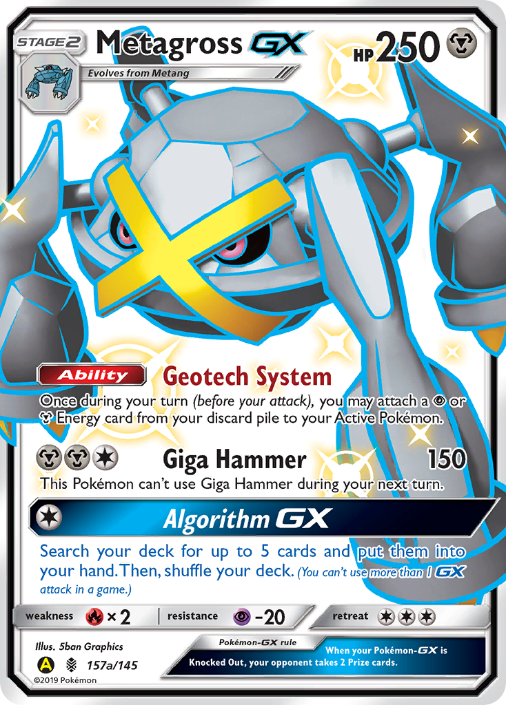 Metagross GX (157a/145) [Alternate Art Promos] | Anubis Games and Hobby