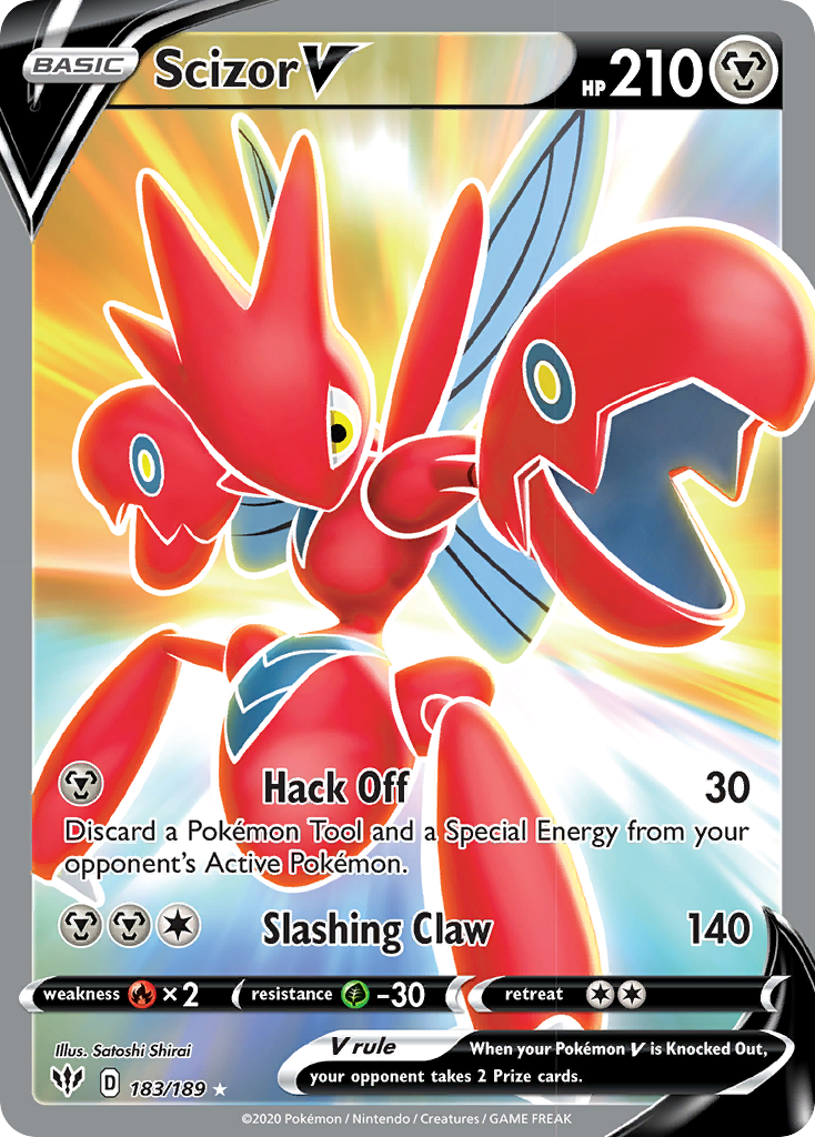 Scizor V (183/189) [Sword & Shield: Darkness Ablaze] | Anubis Games and Hobby