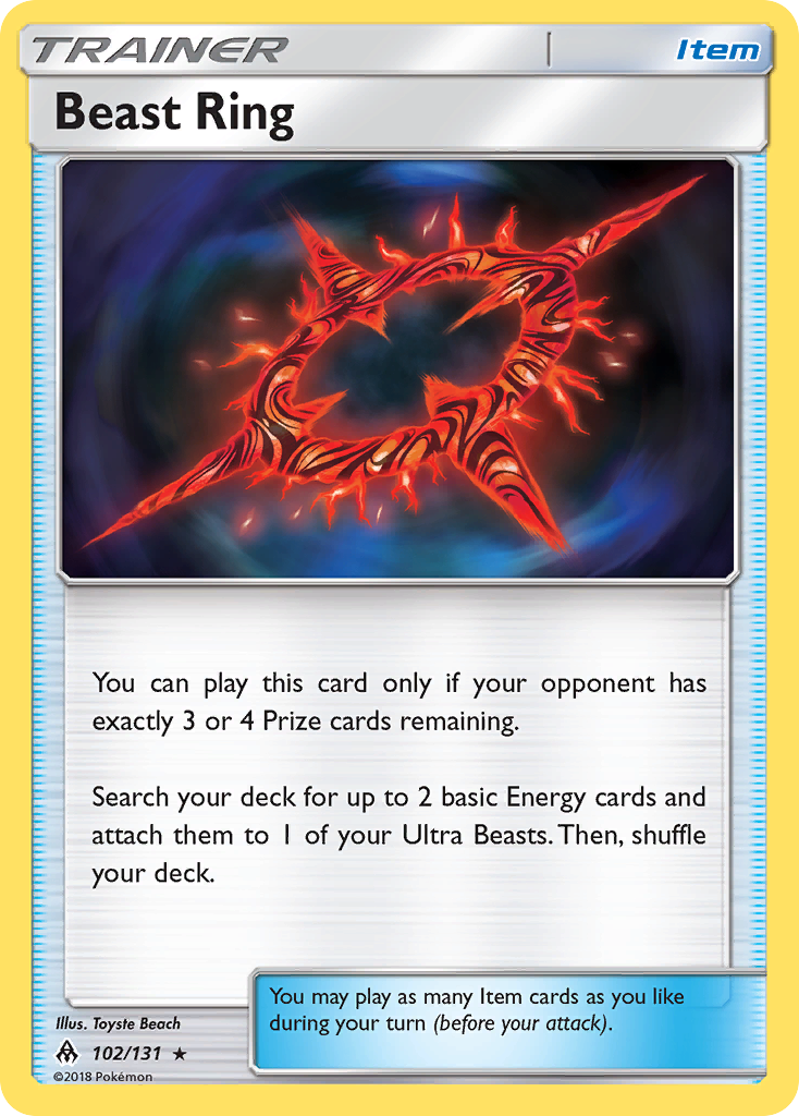 Beast Ring (102/131) [Sun & Moon: Forbidden Light] | Anubis Games and Hobby