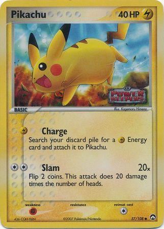 Pikachu (57/108) (Stamped) [EX: Power Keepers] | Anubis Games and Hobby