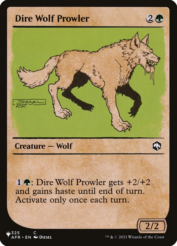 Dire Wolf Prowler (Showcase) [The List] | Anubis Games and Hobby