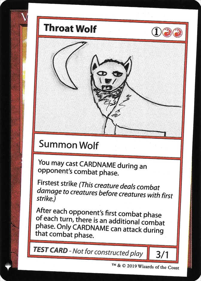 Throat Wolf [Mystery Booster Playtest Cards] | Anubis Games and Hobby