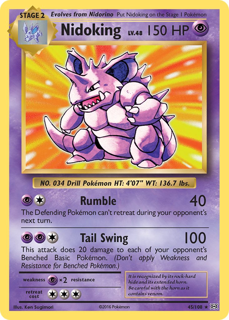 Nidoking (45/108) (Theme Deck Exclusive) [XY: Evolutions] | Anubis Games and Hobby