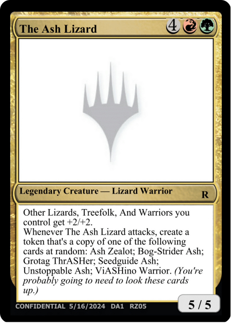The Ash Lizard [Unknown Event] | Anubis Games and Hobby