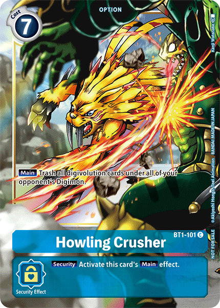 Howling Crusher [BT1-101] (Dash Pack) [Release Special Booster Ver.1.5 Promos] | Anubis Games and Hobby