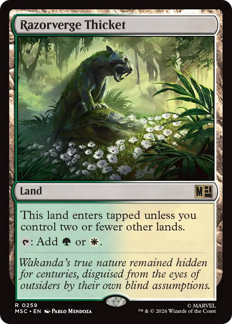 Razorverge Thicket (Surge Foil) [Marvel Super Heroes Commander] | Anubis Games and Hobby
