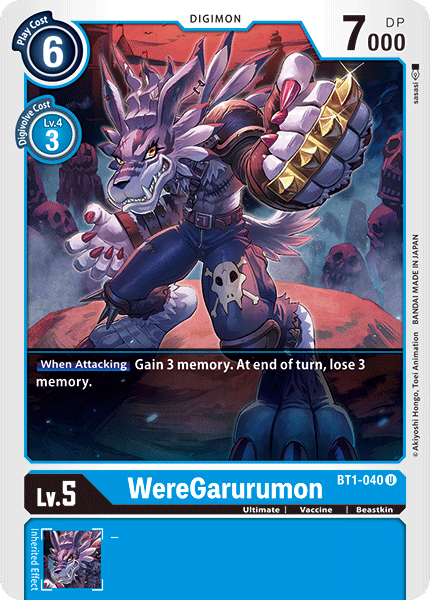 WereGarurumon [BT1-040] [Release Special Booster Ver.1.0] | Anubis Games and Hobby